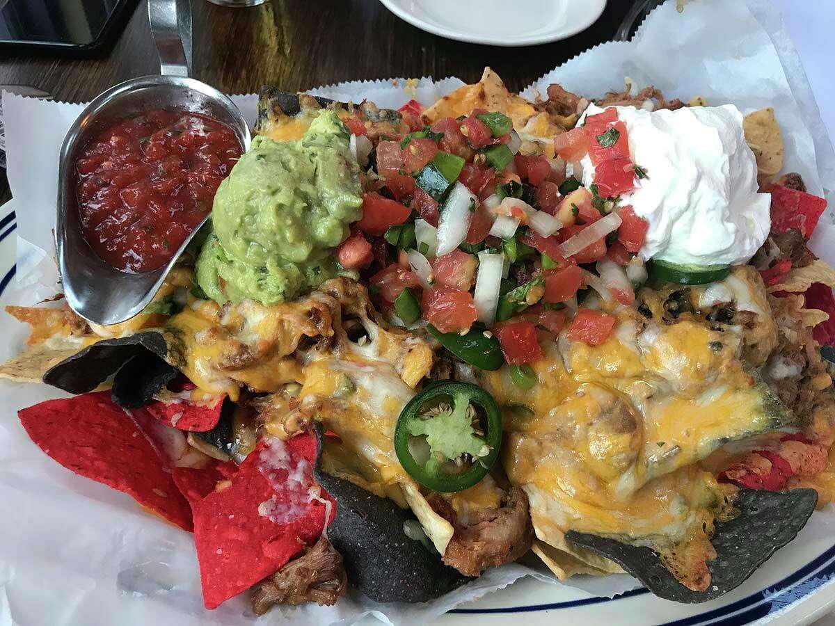Roberto’s nachos are a meal in themselves, with no shortage of toppings. Pulled pork and guacamole are recommended upgrades.