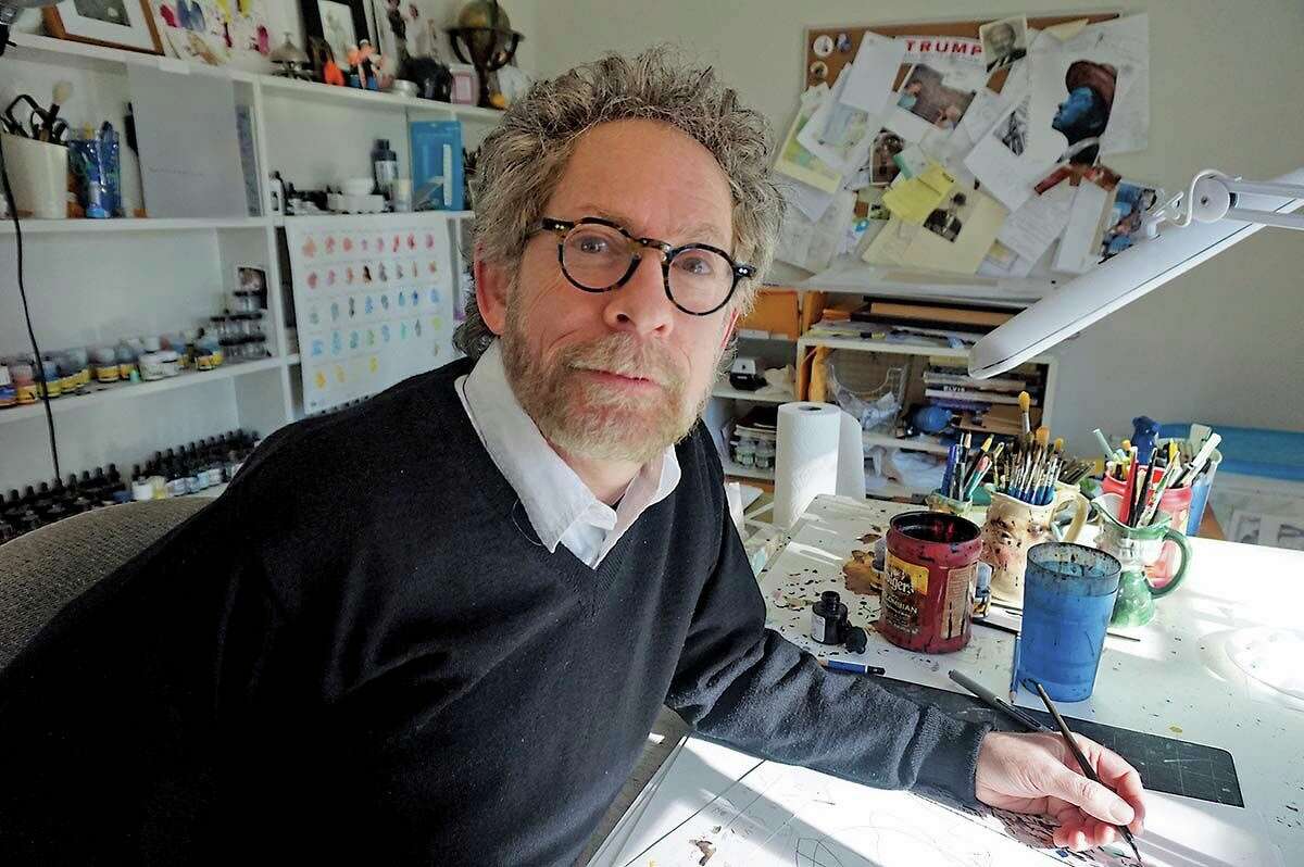 Barry Blitt, New Yorker political cartoonist and a Roxbury resident