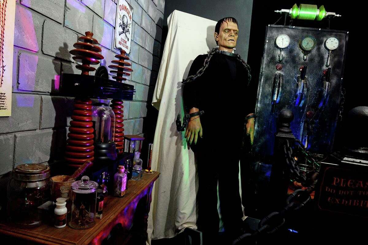 Boris Karloff’s The Monster character from 1931’s Frankenstein, on display at The Witch's Dungeon Classic Movie Museum in Plainville.