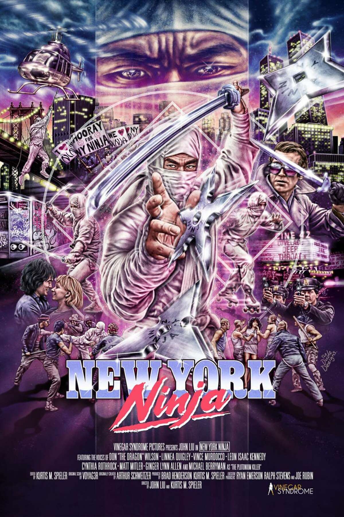 The movie poster from "New York Ninja."