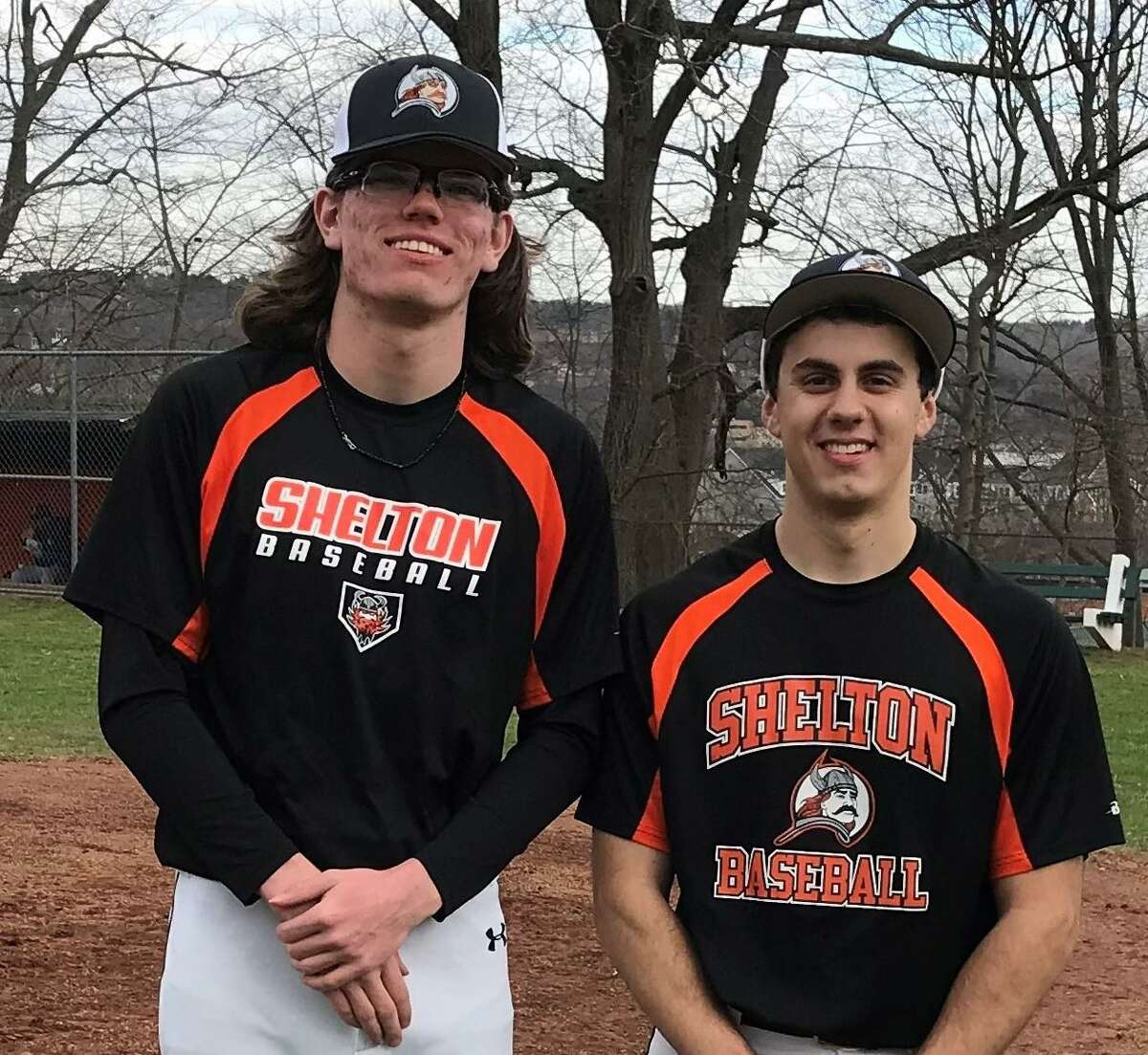 Roy Lenhard and Joe Ciccone are Shelton baseball captains.