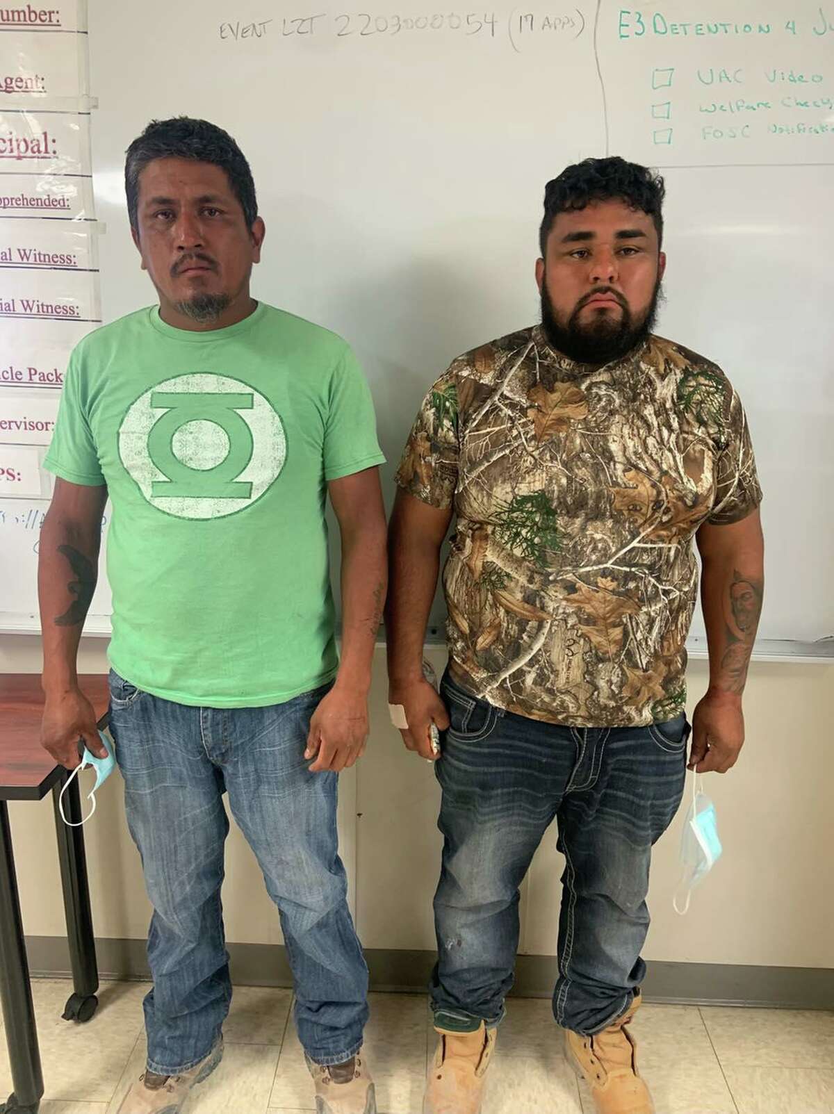 A combined law enforcement effort led to the rescue of these two migrants who were lost in the San Ygnacio area.