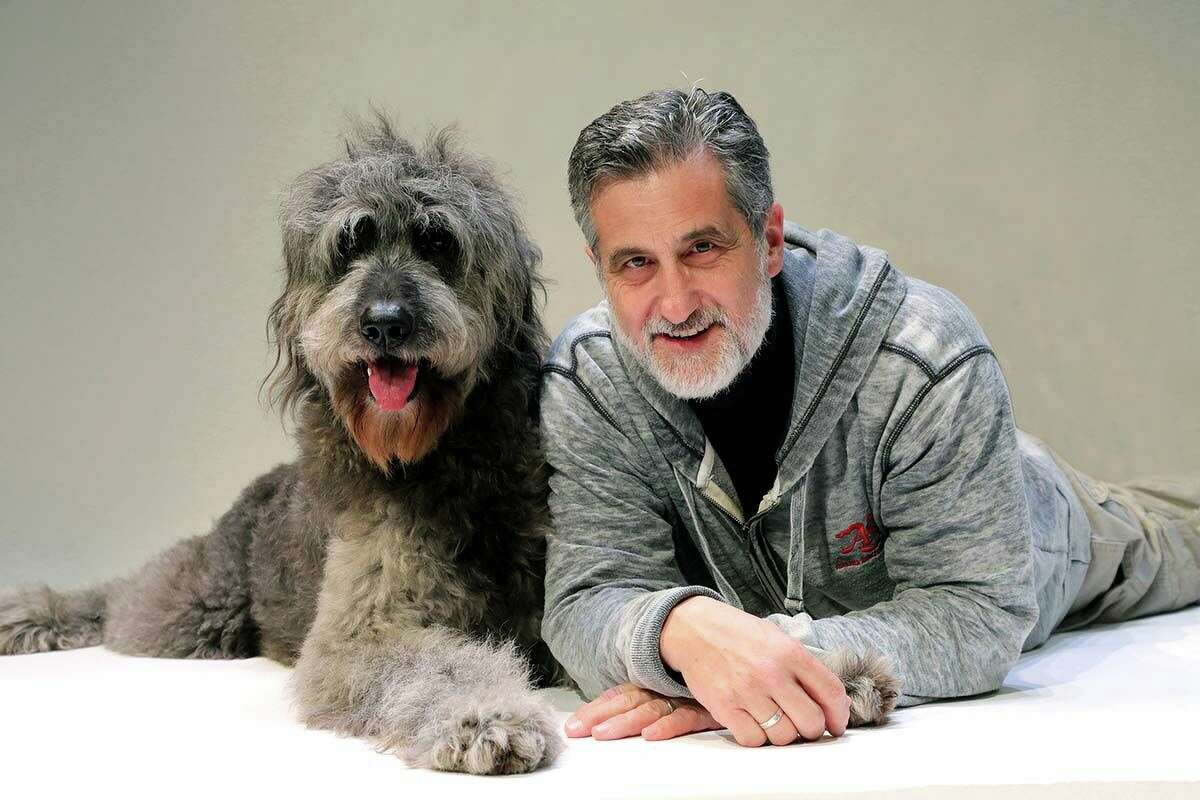Bill Berloni and Bowdie, who played the titular dog in Because of Winn-Dixie and has TV and film credits.