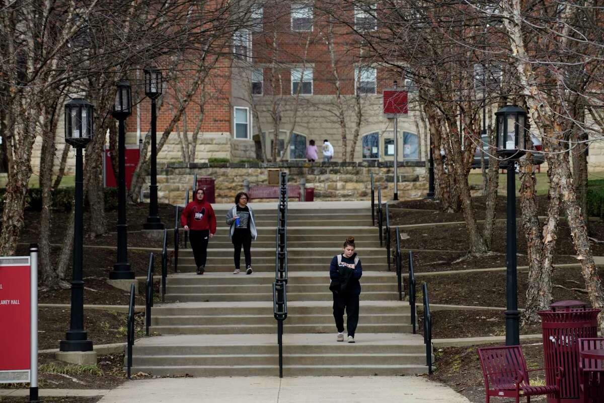 The campus of Indiana University of Pennsylvania in early March.