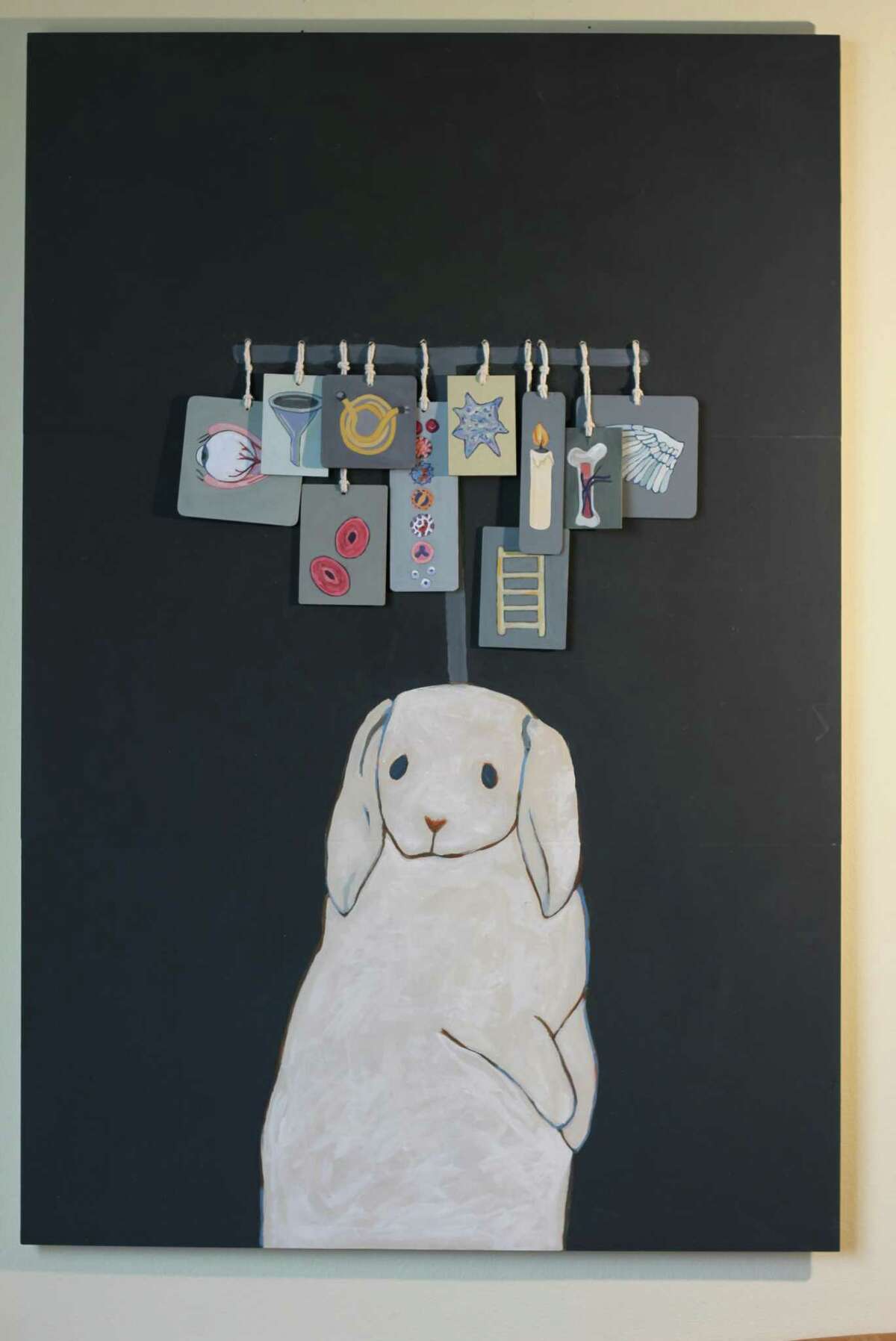“Rabbit” by Julia Marshall, from a triptych she was working on before her death in February.