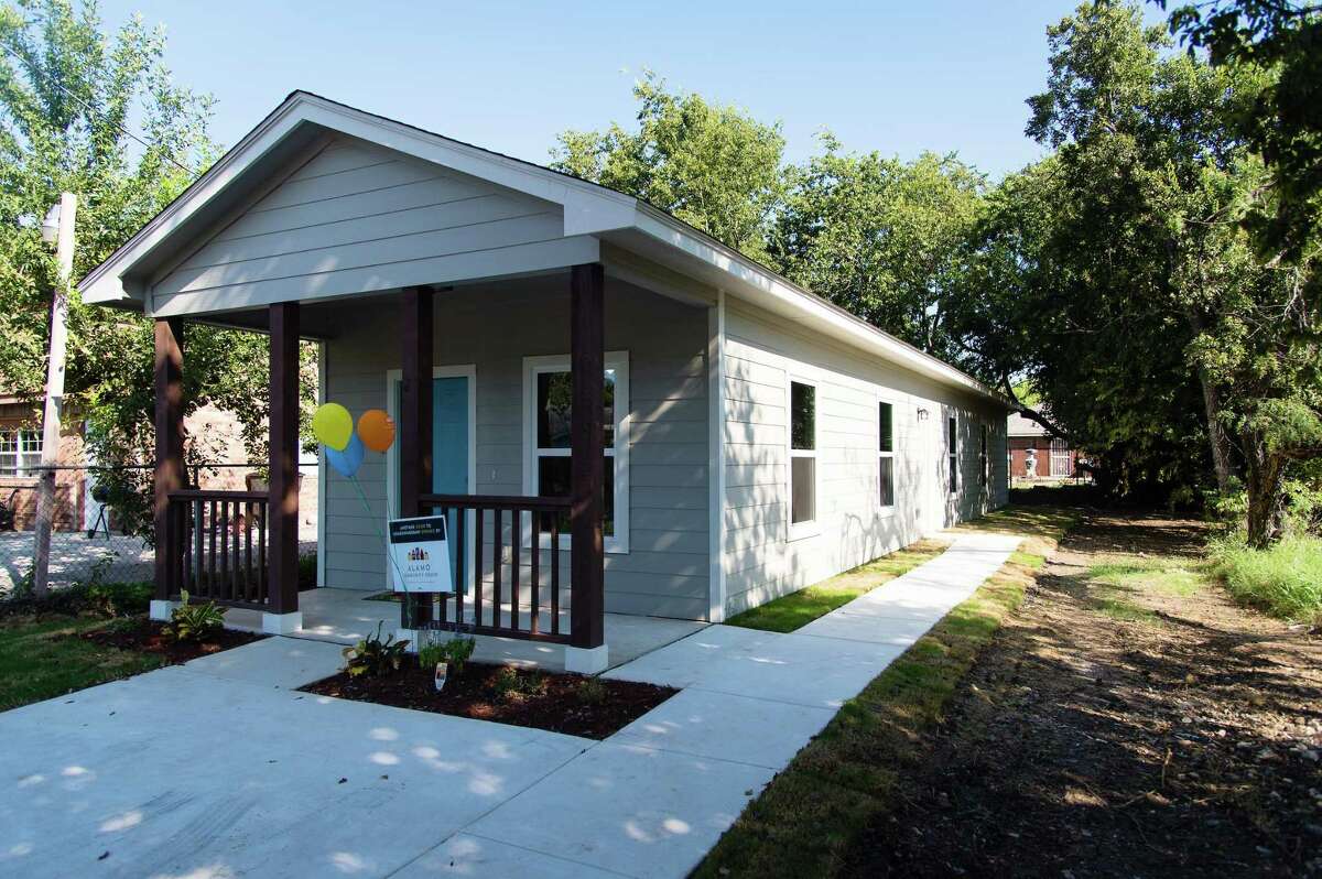 The upcoming city bond would dedicate $150 million to affordable housing, such as this single-family home from the Alamo Community Group.