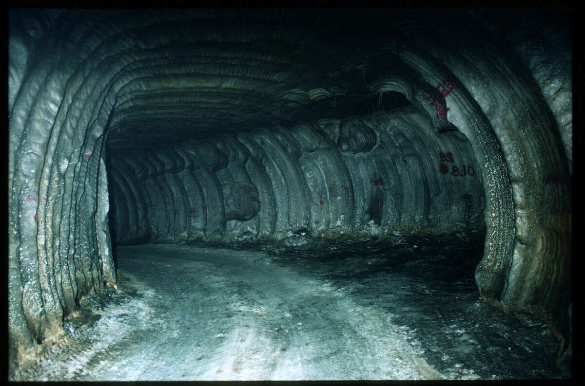 019909 17: Tunnels wind through subterranean chambers June 1, 1980 in West Hackberry, LA. Begun under President Ford to reduce the threat of oil embargoes, the Strategic Petroleum Reserve stores crude oil in huge underground salt caverns along the Gulf of Mexico, a natural choice due to the proximity of many refineries and distribution points. (Photo by Robert Nickelsberg/Liaison)