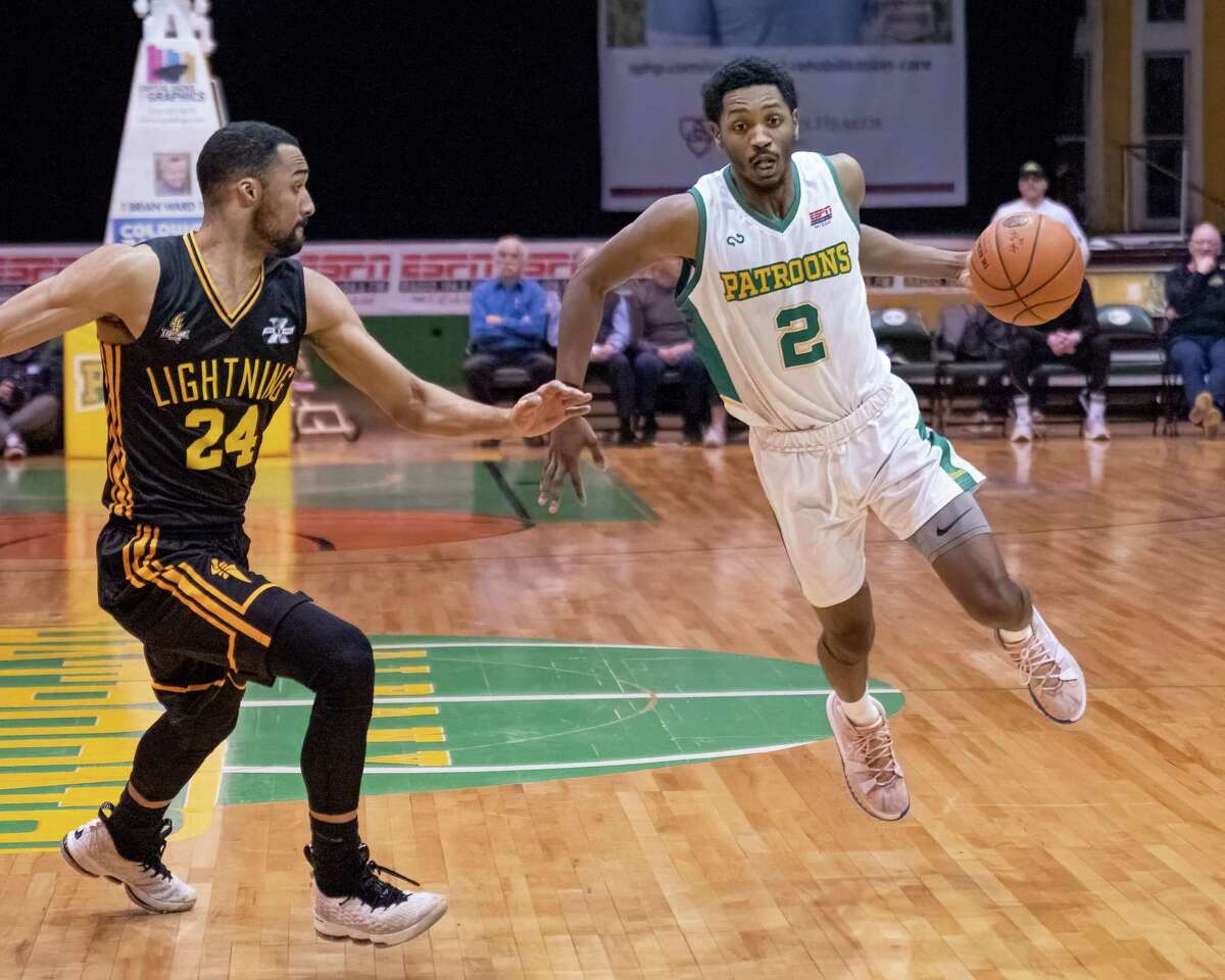 Albany Patroons guard AJ Mosby played six games in the country of Georgia earlier this season before bringing his talents to Washington Avenue Armory. (Jim Franco/Special to the Times Union)