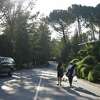 Students make their way through the campus at the Woodside Priory School in Portola Valley in 2009.