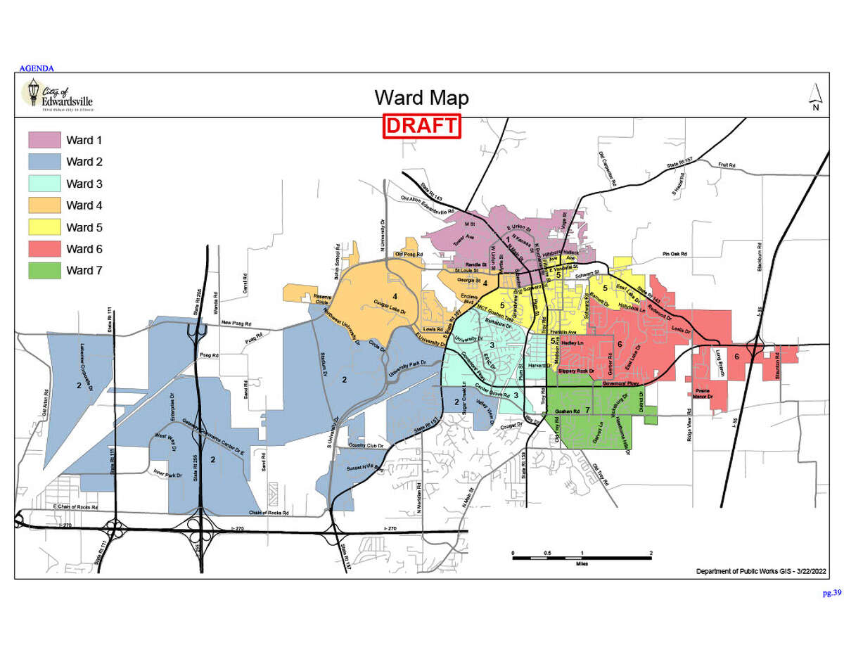 A draft copy of the city's proposed Ward Map prompted by the 2020 Census changes. 