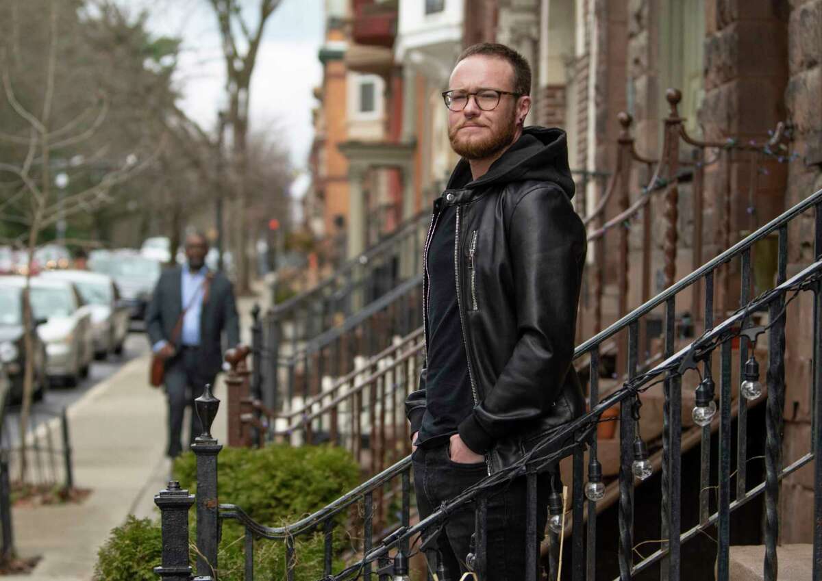 Luke Grandis, outside his Albany apartment, is among those advocating for drug policy reform in New York that would allow overdose prevention centers (OPCs) around the state where people could consume pre-obtained drugs while under medical supervision and be connected to services when they are ready to seek help.