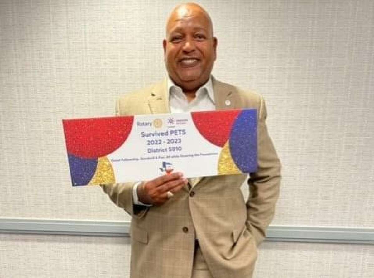Robert Morrison, president elect from the Rotary of Lake Conroe Club, recently attended president elect training in Dallas.