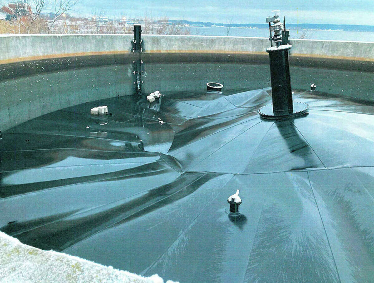 The Manistee City Council may consider awarding a contract for the demolition and removal of the storage tank cover of the town's secondary sewage treatment plant.