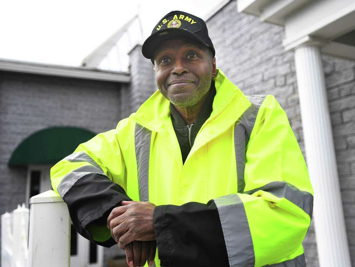 Rodney Rollins went from being homeless to starting his own long haul trucking company, New England Desperado, for which he credits the assistance of the Beth-El Center, in Milford, Conn., on Wednesday, March 23, 2022.