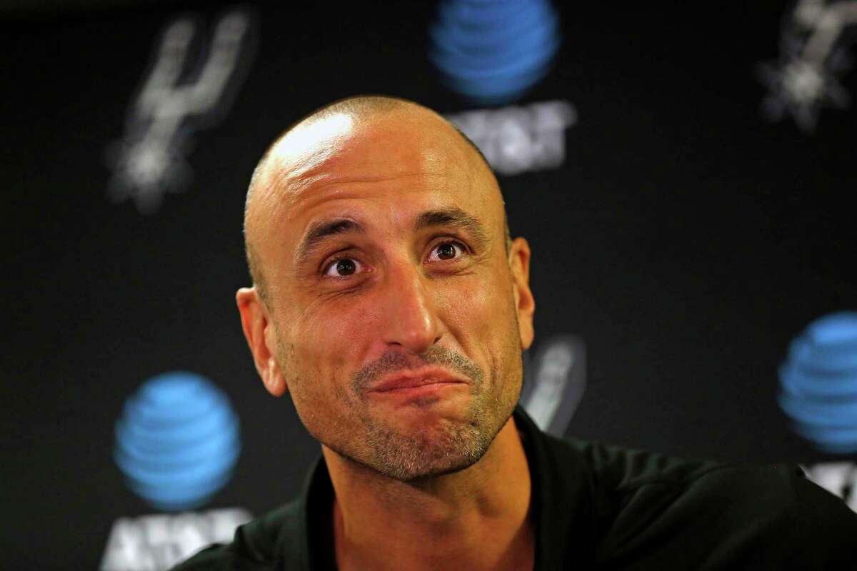 Manu Ginobili press conference as he is announced by the NBA that he has been elected to the Naismith Hall of Fame on Saturday, April 2, 2022 at the AT&T Center.