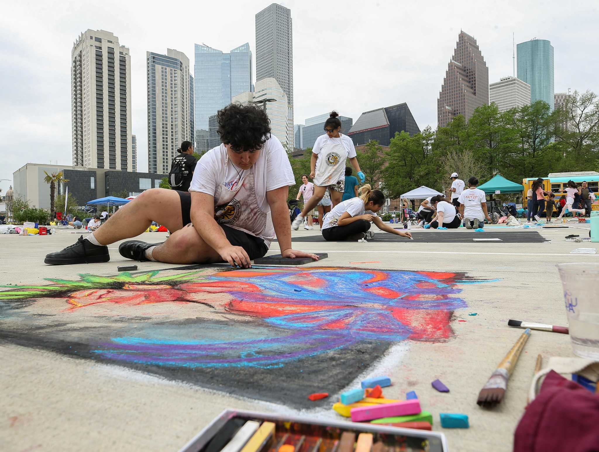 Via Colori Houston street painting festival is all it's chalked up to be
