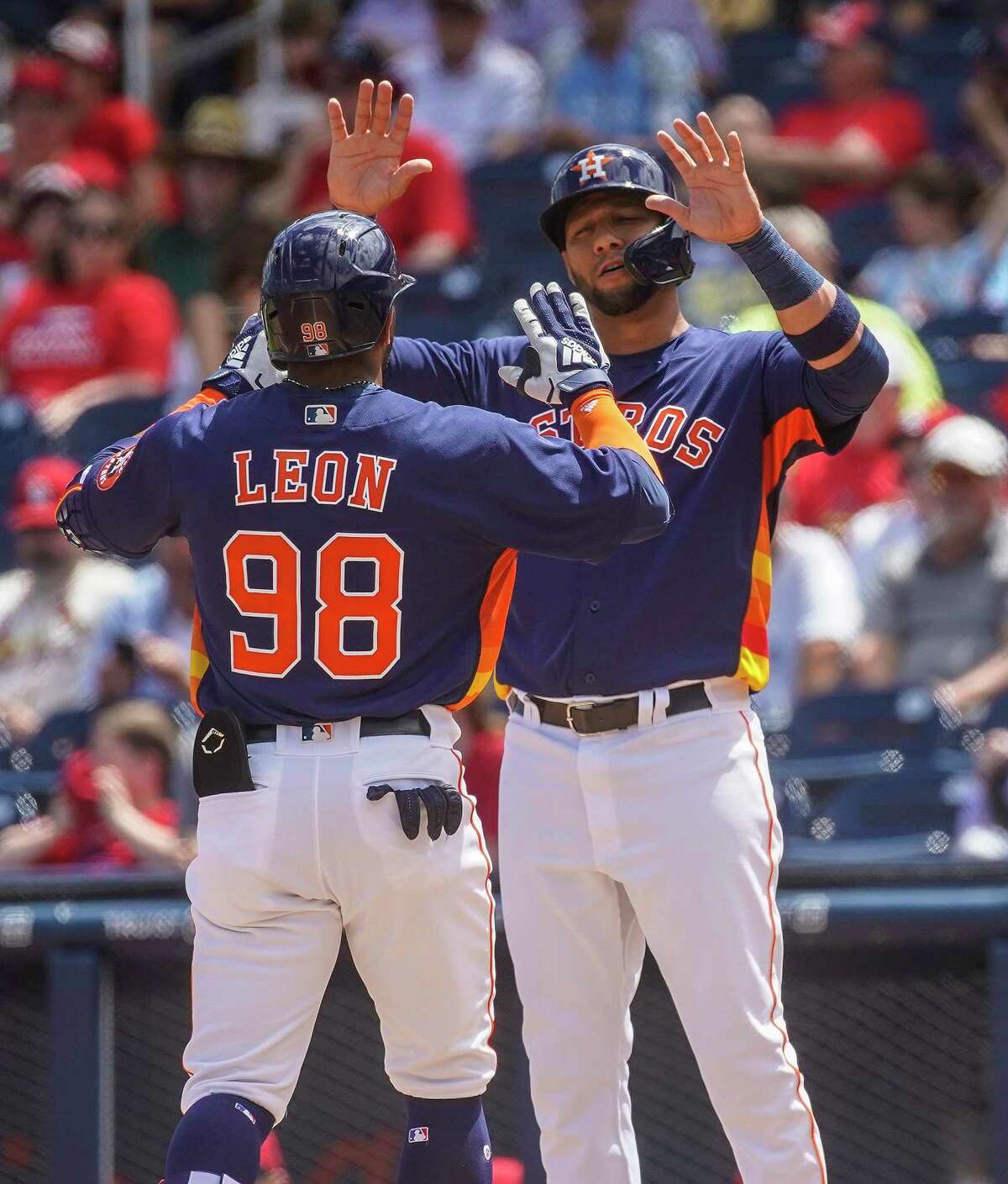 First baseman Yuli Gurriel, right, is often regarded as the face of Cuban baseball. The Astros are the first team since the 1960s to employ at least 20 Cuban players.