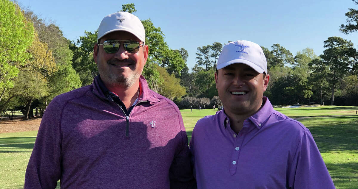 Michael Parker and Keith Kerr, the winning team in the 2022 Champions Cup Invitational at Champions Golf Club. Photo courtesy of Don Champion of Champions Golf Club.
