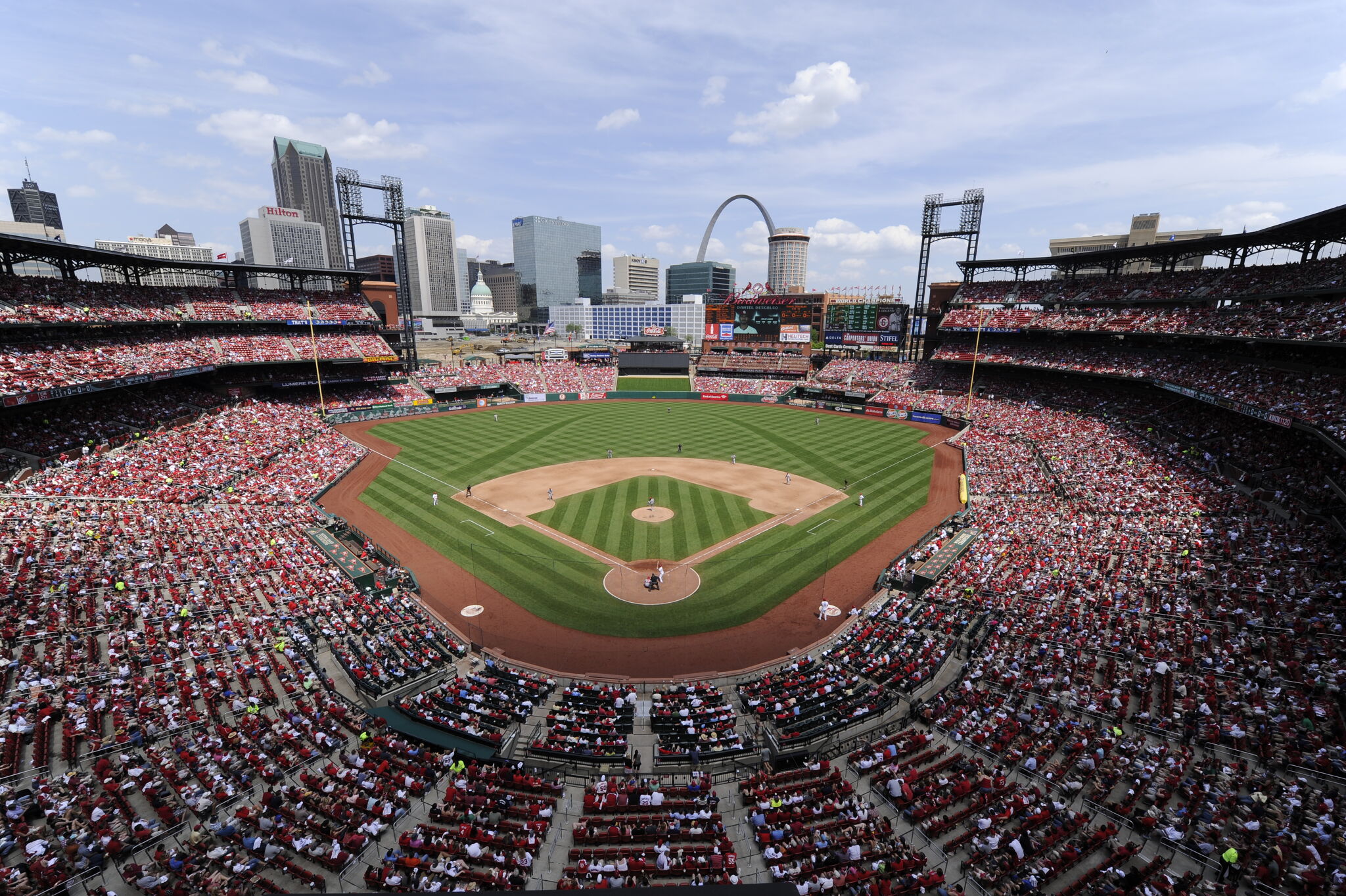 Busch Stadium, home of St. Louis Cardinals, is fifth in American