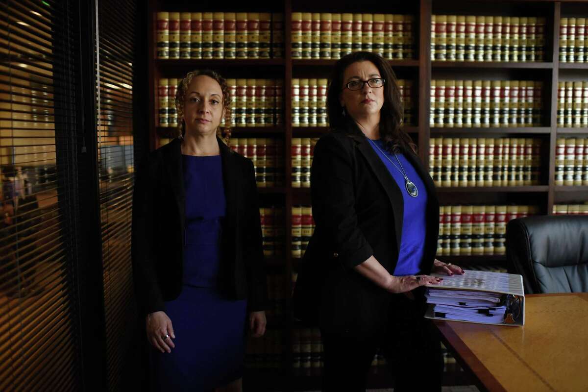 Attorneys Nicole Jaffee (left) and Traci Carrillo are pictured Sunday at Perry, Johnson, Anderson, Miller & Moskowitz LLP in Santa Rosa.
