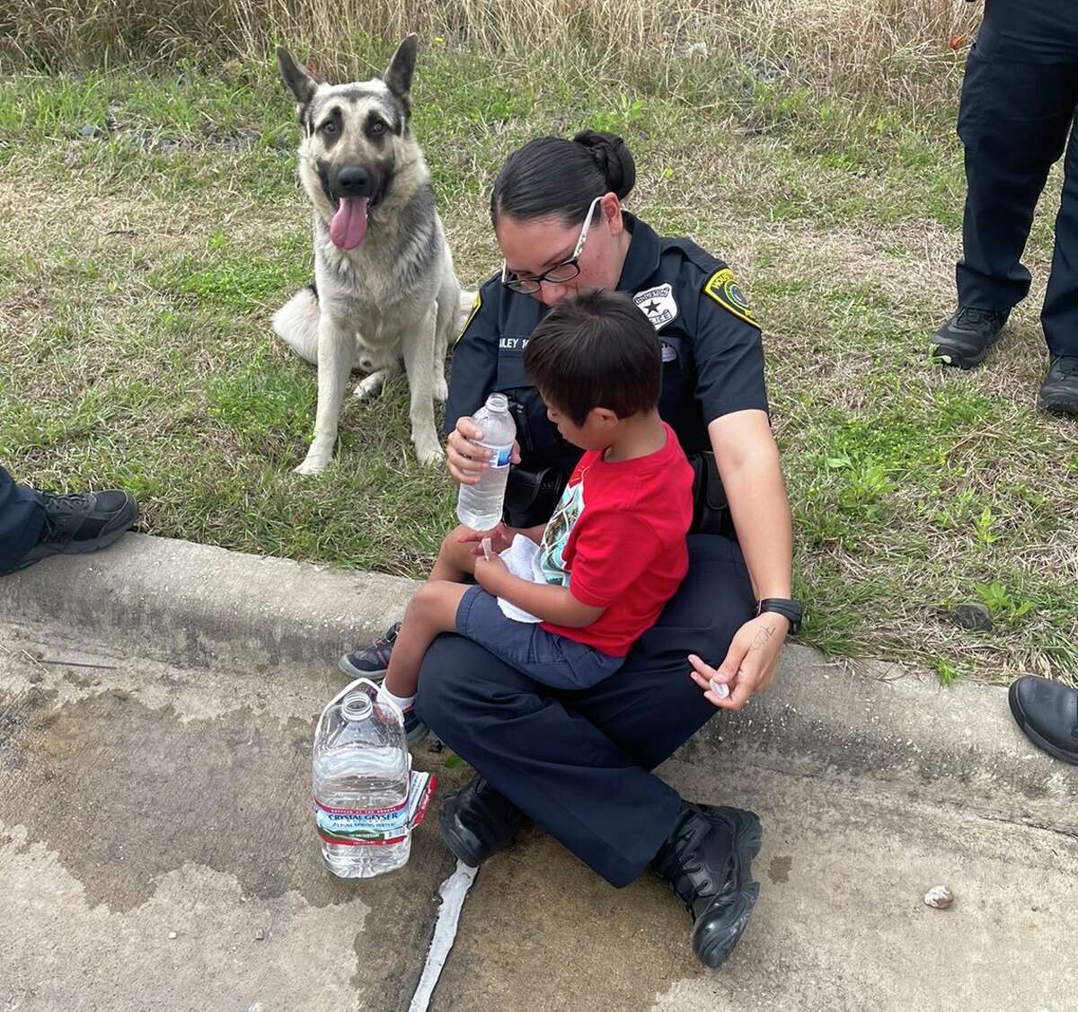 Jose, 5, walked along train tracks near Cavalcade and Elysian on Saturday, April 2, with his dog, Alejandro. HPD Sgt. Ricardo Salas believes Alejandro would have saved Jose's life.