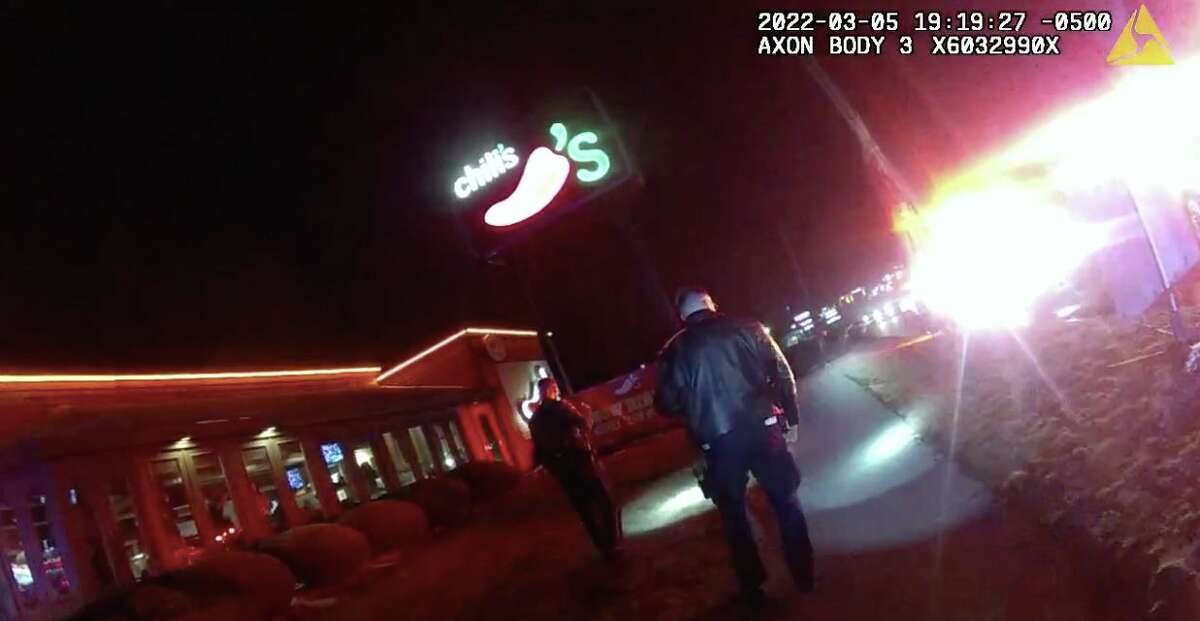 Body camera footage from Danbury police provides deeper insight into the March 5, 2022 shooting at the Chili's restaurant on Newtown Road.