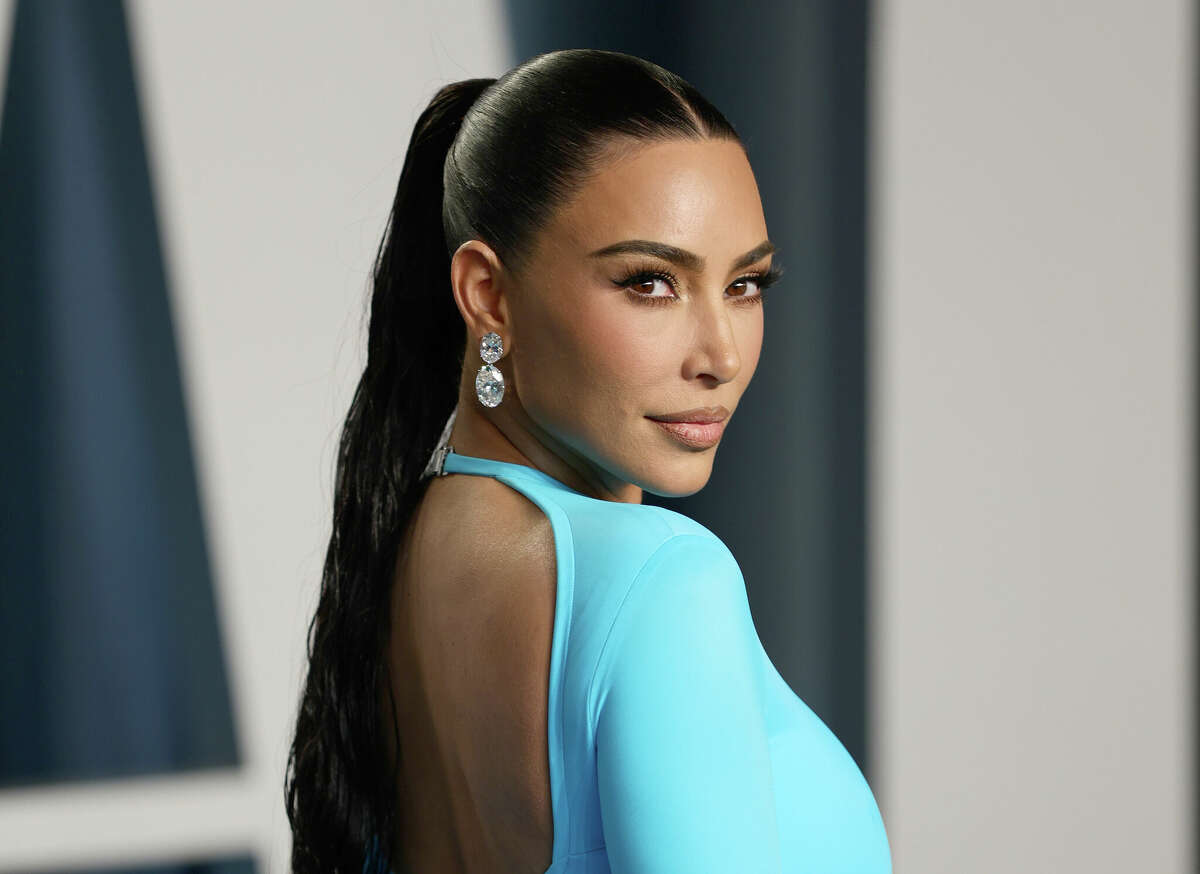 Kim Kardashian attends the 2022 Vanity Fair Oscar Party hosted by Radhika Jones at Wallis Annenberg Center for the Performing Arts on March 27.