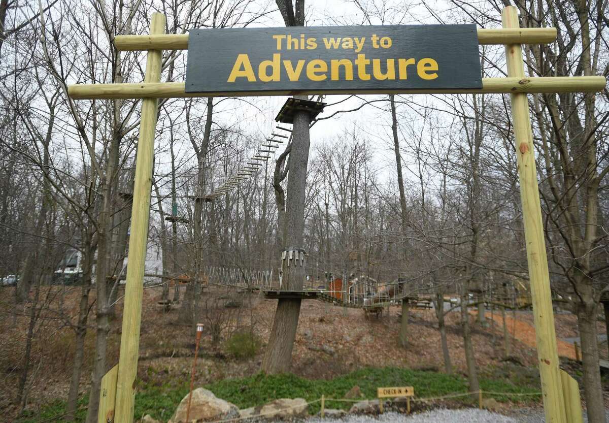 Opening day at The Adventure Park at the Discovery Museum in Bridgeport, Conn., on Friday, April 1, 2022.
