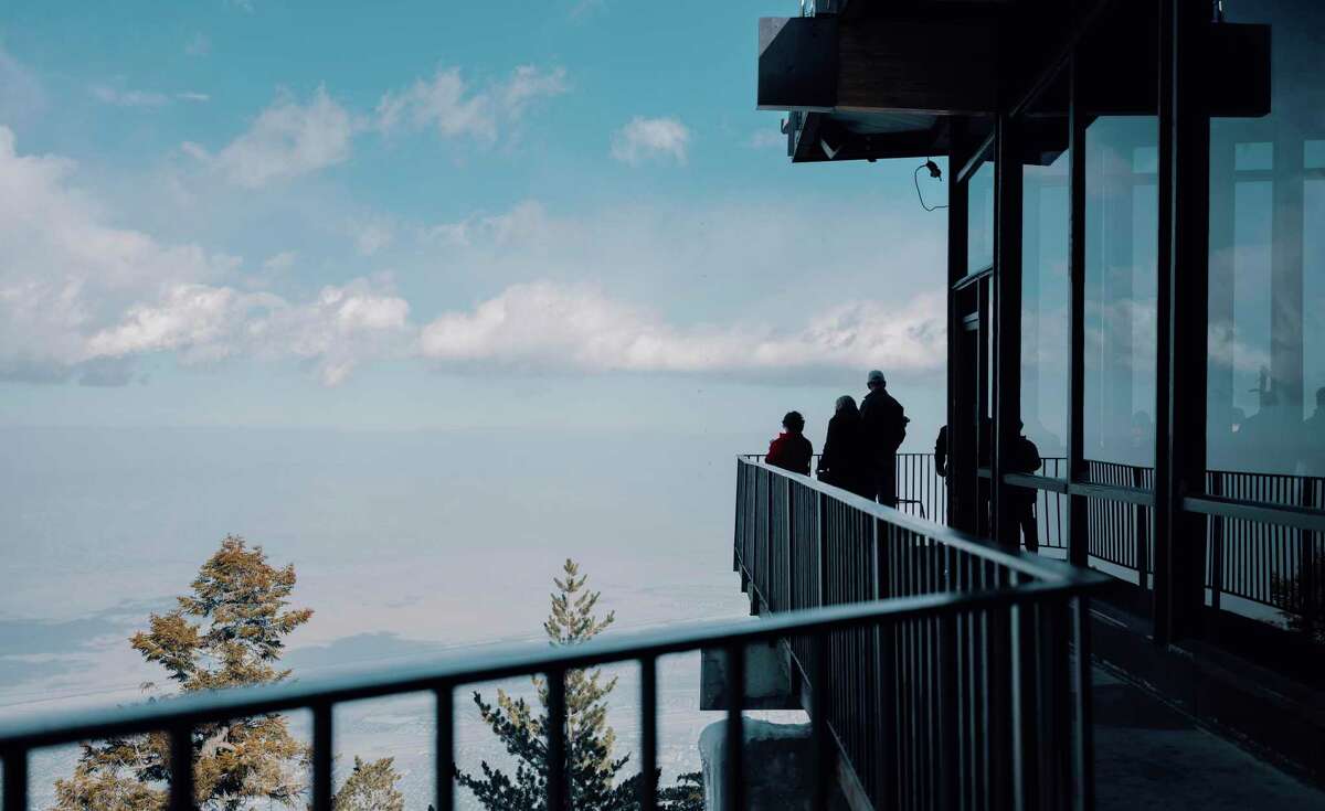 The Palm Springs Aerial Tramway is the largest rotating aerial tramway in the world, traveling from the Coachella Valley floor to the top of San Jacinto Peak.