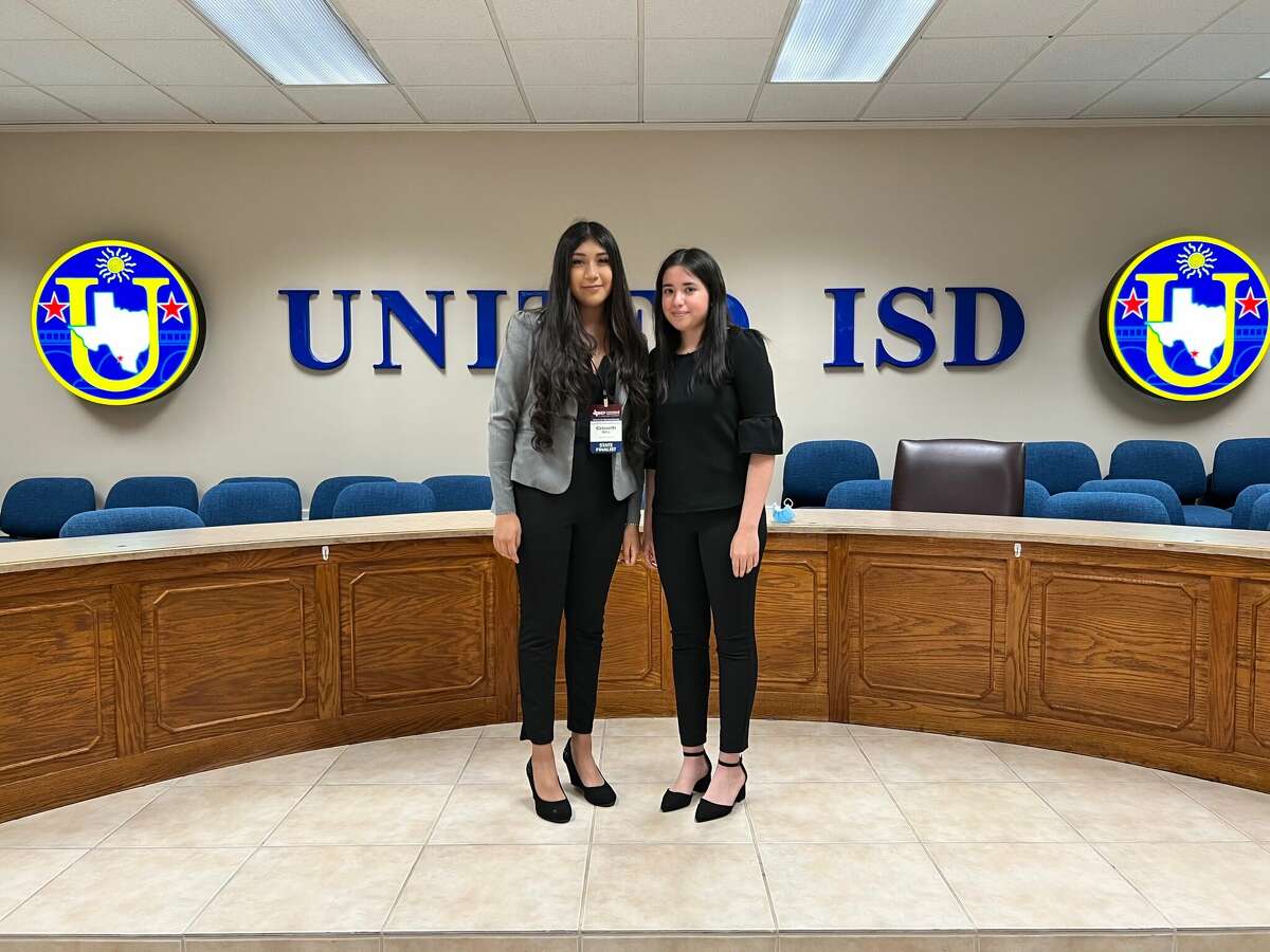 UHS student Grisseth Ortiz and AHS student Abigail Ramirez advance to state competition at TXSEF.