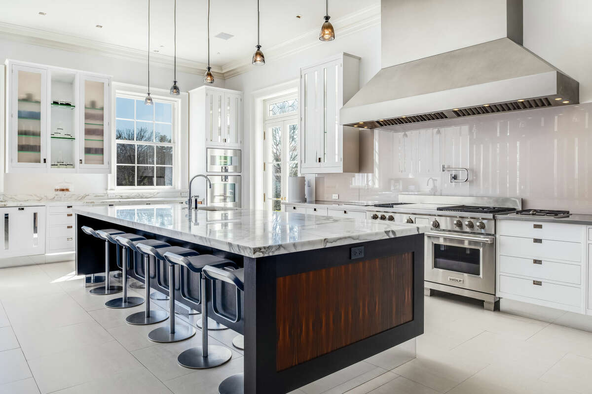 The kitchen in the home on 555 Lake Avenue in Greenwich, Conn.