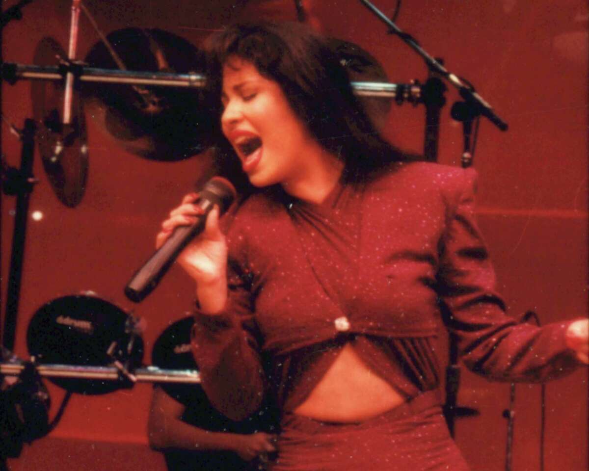 Tejano singer Selena performs at the Astrodome during the Houston Livestock Show and Rodeo in 1995. A park named for her in Denver Harbor is getting a $1 million makeover.