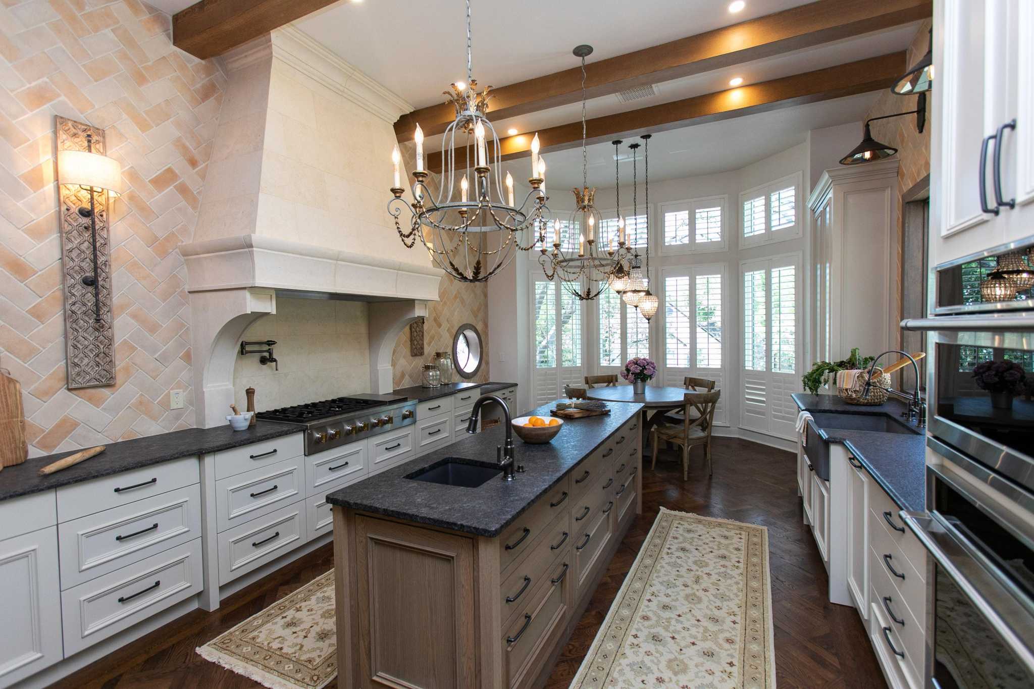 Dated 1980s San Antonio kitchen renovated into a modern French Country masterpiece