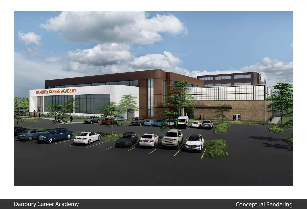 The city presented conceptual renderings and preliminary floor plans for its new career academy to be built at the Cartus Corp. headquarters site during a special City Council meeting Thursday, March 3, 2022. Danbury, Conn.
