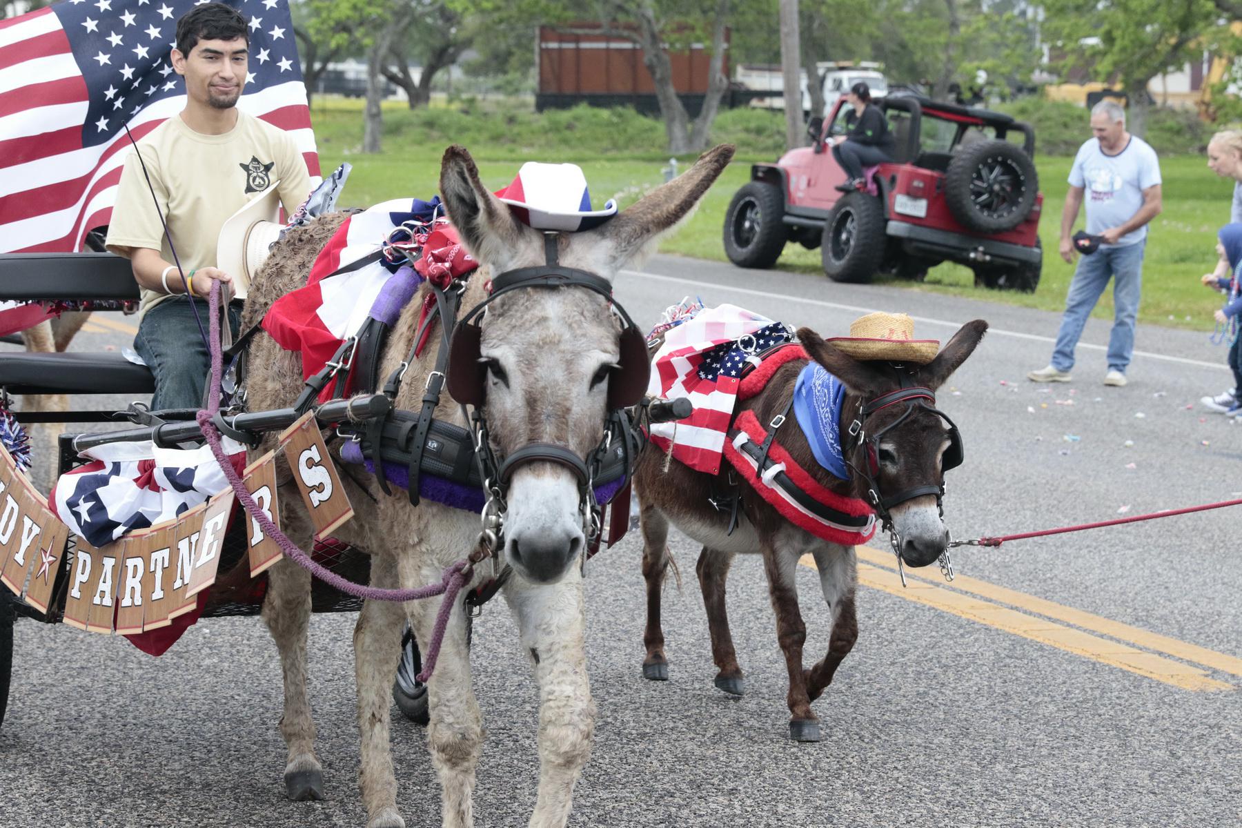 events include Galveston County fair, rodeo