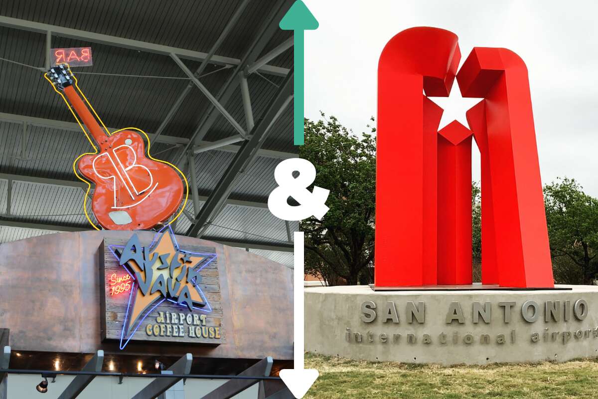 The Austin and San Antonio airports are only 75 miles apart, but are very different facilities.
