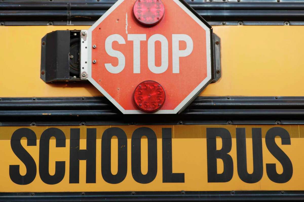 A school bus is seen, Tuesday, Feb. 1, 2022, in Spring.