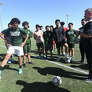 East Chambers soccer team practices Thursday as they prepare for today's regional semifinal in Katy. Photo made Thursday, April 7, 2022 Kim Brent/The Enterprise