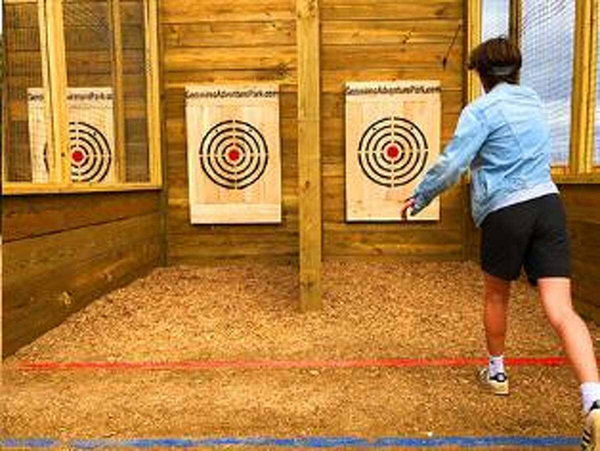 Geronimo Adventure Park's first-ever axe throwing league is scheduled to start on Thursday, April 14, the first of four seasons that will each run for eight weeks.