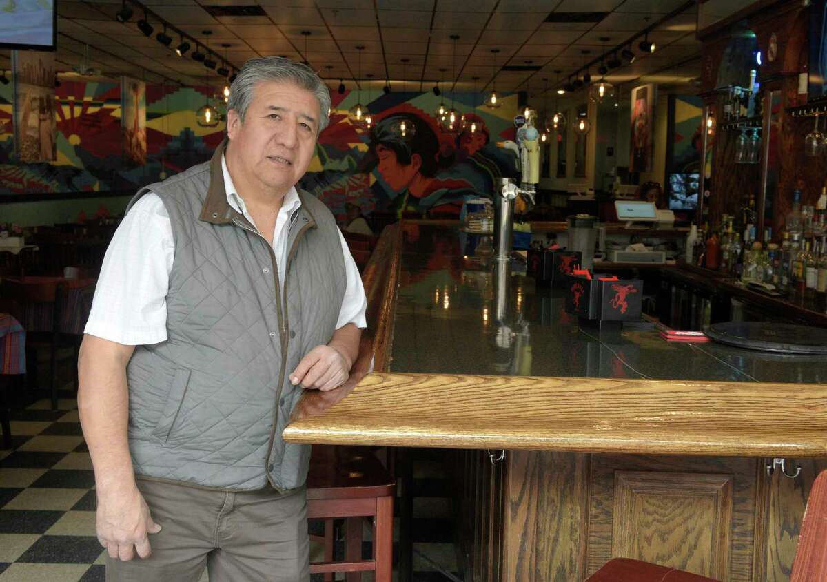 David Aliaga, owner of Empire of the Incas restaurant at 241 Main Street, is opening a new restaurant across the street called Po-Yo. Tuesday, April 5, 2022, Danbury, Conn.
