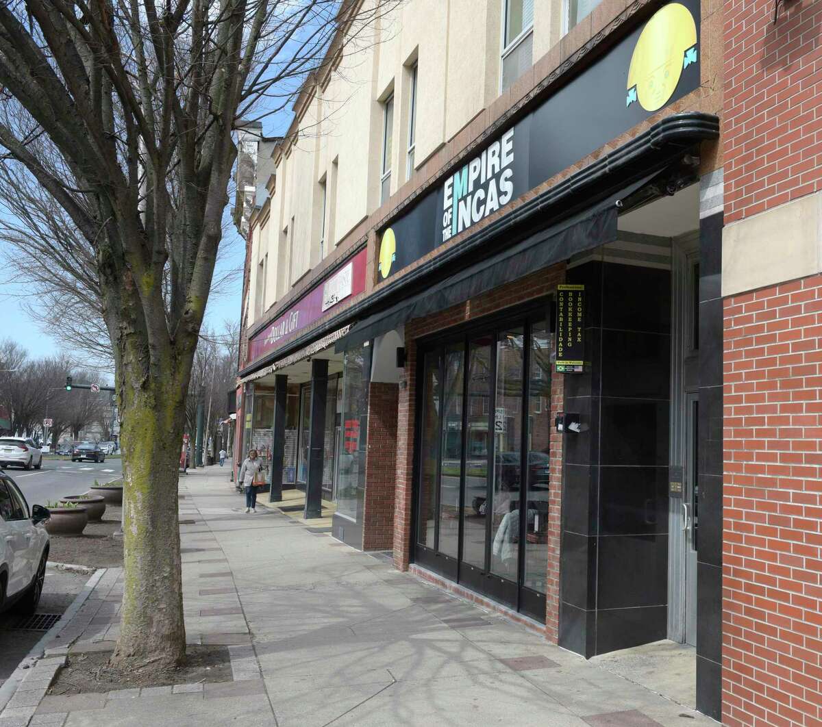 David Aliaga, owner of Empire of the Incas restaurant at 241 Main Street, is opening a new restaurant across the street called Po-Yo. Tuesday, April 5, 2022, Danbury, Conn.