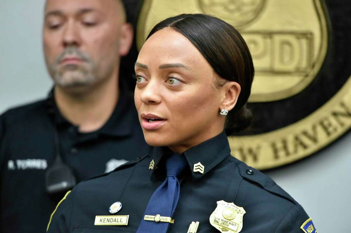 New Haven police Sgt. Shayna Kendall in 2019