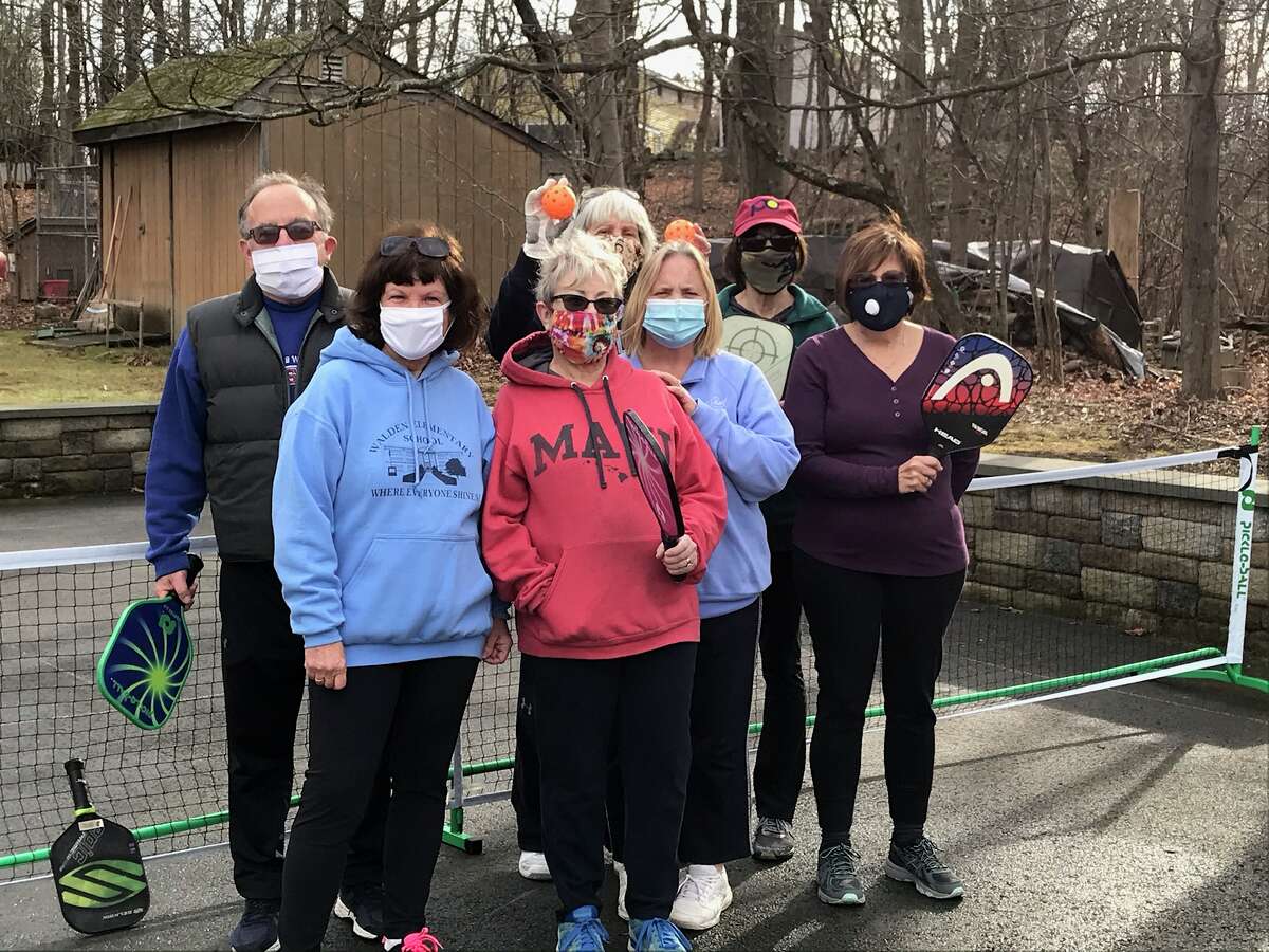 Players of all ages, like this group in the Hudson Valley, are playing pickleball, a quick game that can be played with minimal gear, indoors or out, and is easy to pick up.
