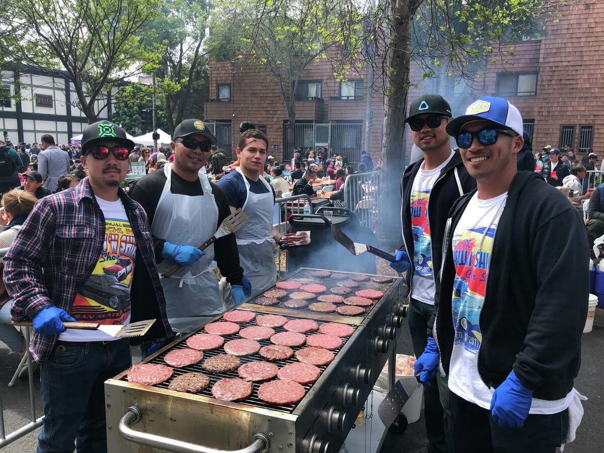 Kimochi volunteers will grill about 6,000 signature Teri Burgers during this year's Northern California Cherry Blossom Festival. 