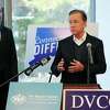 Governor Ned Lamont speaks during a press conference at Domestic Violence Crisis Center (DVCC) headquarters in Stamford, Conn., on Friday March 4, 2022. The press conference was held to urge the state legislature to approve his budget and legislative proposals that support crime victims. Priority budget items include $18 million to fill a gap in victim services and expand emergency housing assistance for survivors of domestic violence.