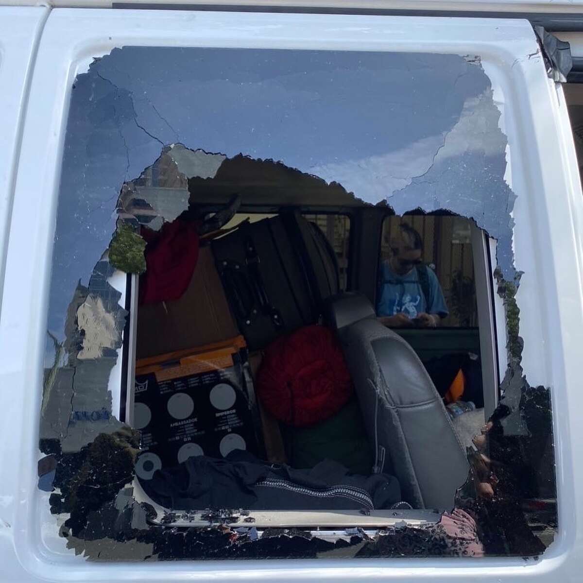 The Zeta tour van was broken into in Oakland on April 4, 2022.