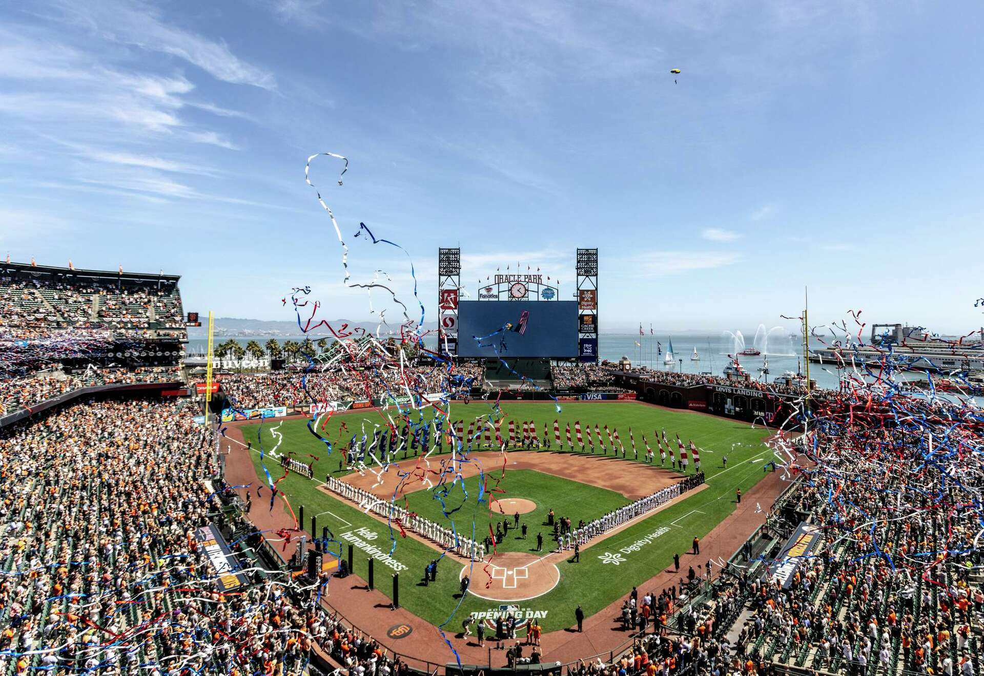 Hoping to leave the pandemic behind, S.F. Giants fans cheer for nearly  everything on Opening Day