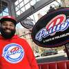 Shem Adams, founder and owner of Philly's — A Taste of Philadelphia, is photographed at his new Connecticut location on Chapel Street in New Haven on April 8, 2022.