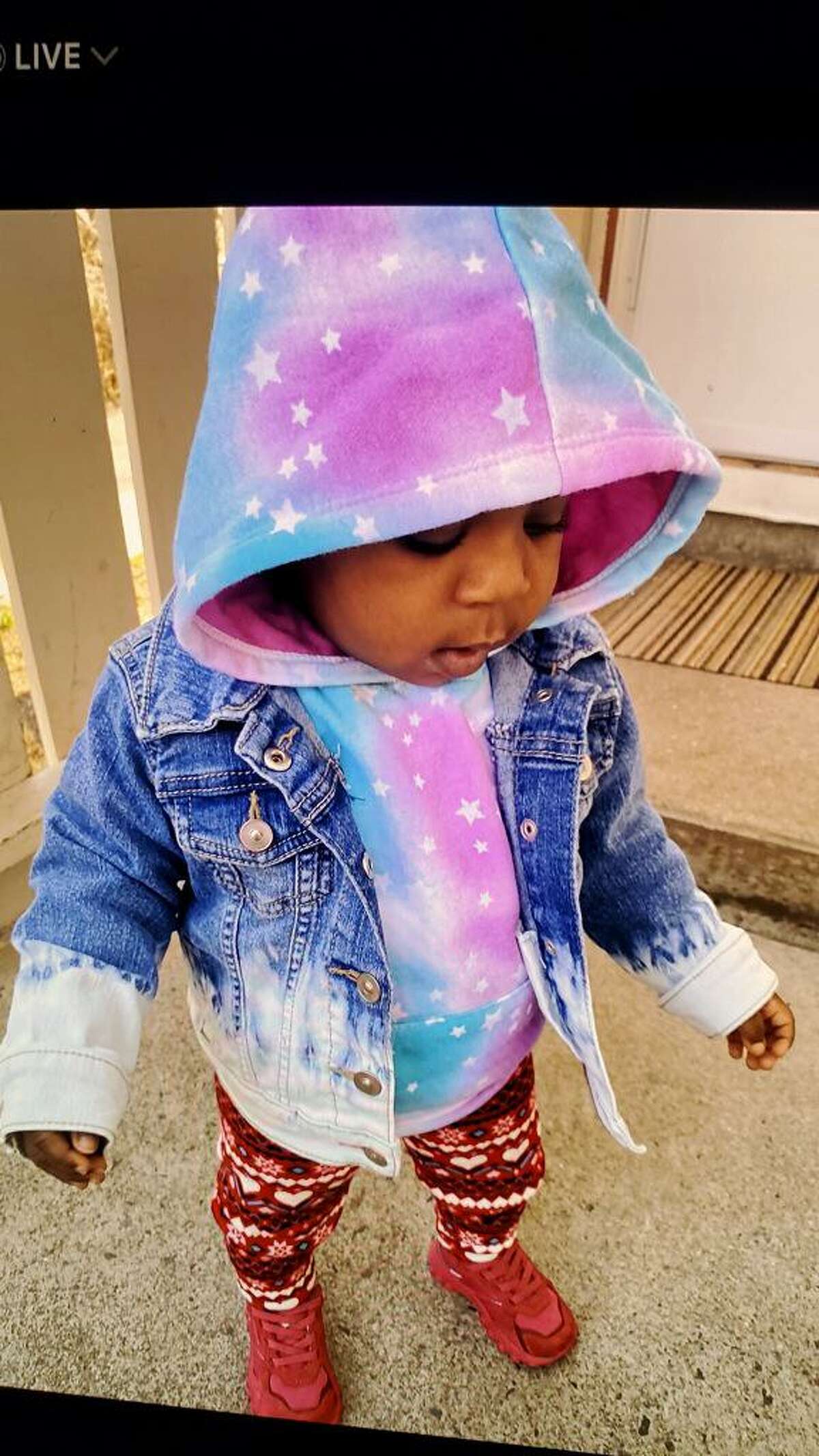 Police are searching for 11-month-old Jalayjah Douglas. Her biological father, James Douglas, lost custody of her last month and took her from her foster parent on the west side of the city Friday night, police said. Jalayiah was last seen wearing pink Reebok sneakers and a jean jacket with a pink hooded sweatshirt underneath. The hooded sweatshirt has the words “God Bless Me” on the front, according to police.