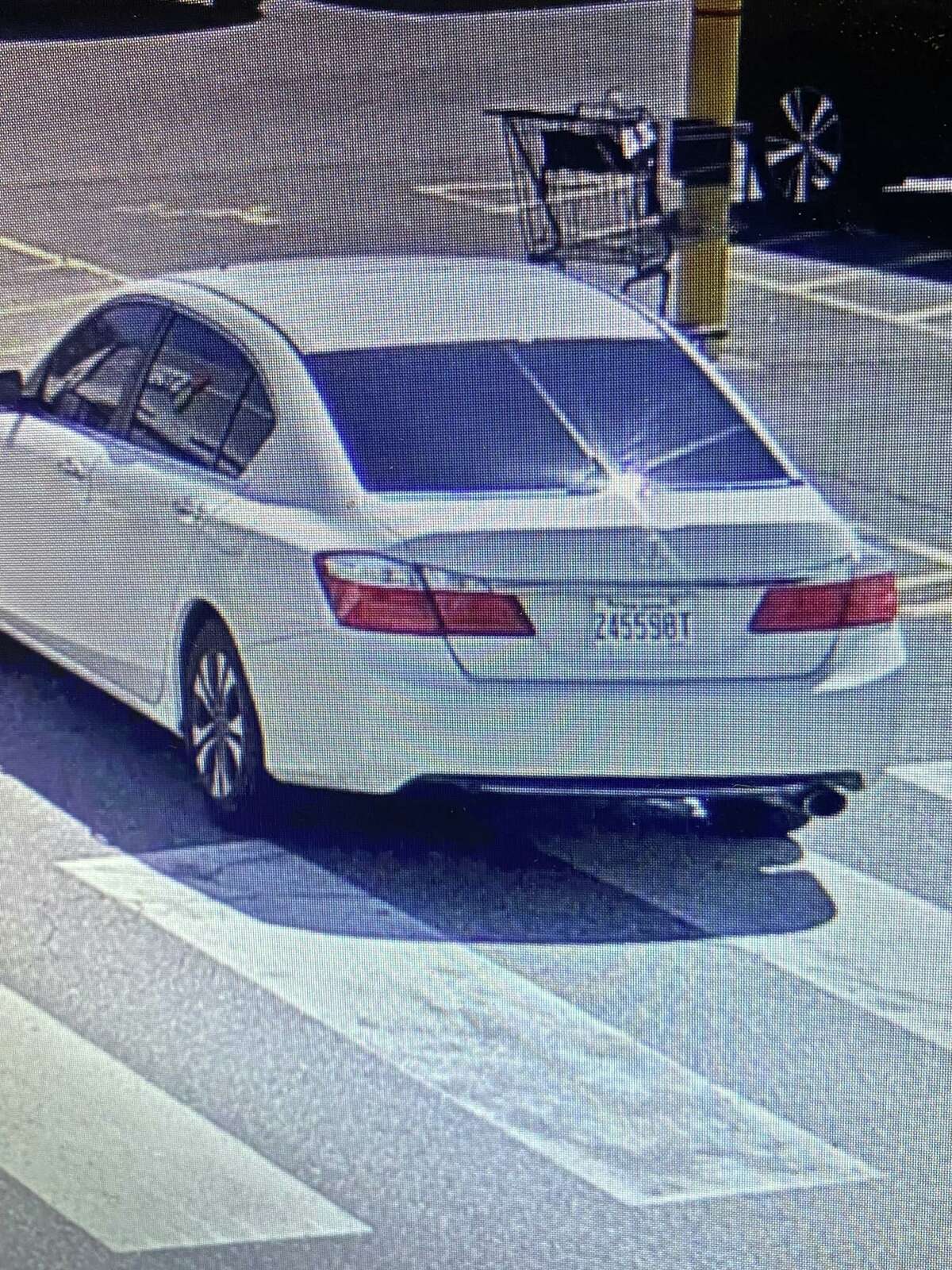 Police are investigating three purse thefts that took place in store parking lots. Police said the suspect fled in this 2013 Honda Accord, which was reported stolen.